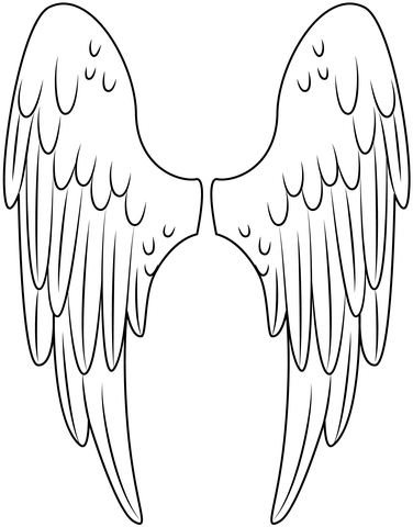 Angel Wings Coloring Page